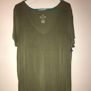 Army Green American Eagle Shirt